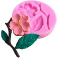 thumbnail image 5 of Peach Blossom Silicone Fondant Baking Tool Silicone Mold Silicone Cake, 5 of 5