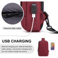 thumbnail image 3 of Messenger Bag Sling Bag Crossbody Shoulder Bag for Men Women Travel Work Satchel Bags, 3 of 6