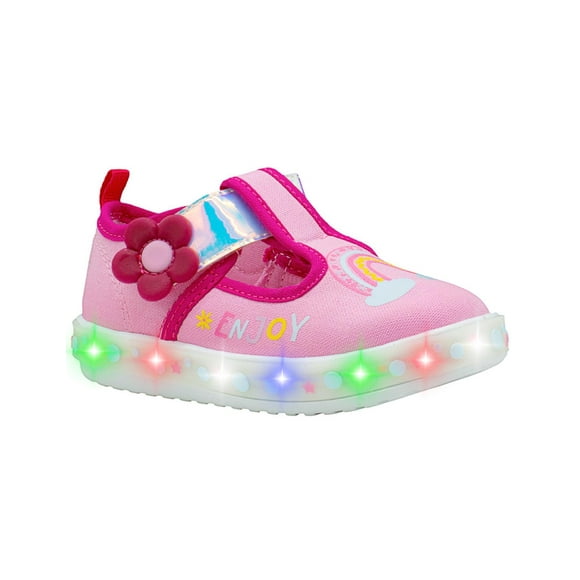 Tenis Niña Bubble Gummers® Con Luces Contactel Ultra Ligeros rosa 12