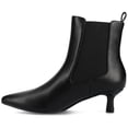 thumbnail image 3 of Journee Womens Tenlee Pull On Chelsea Kitten Heel Booties, Widths Available, 3 of 9