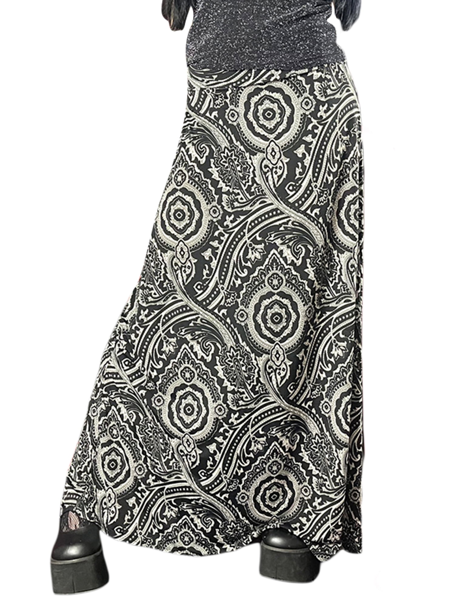 JBEELATE Women's Vintage Long Skirt Aesthetic Grunge Fairycore Skirts