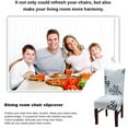 thumbnail image 4 of Chair Slipcover, AUCHEN Stretch Printed Patterns Dining Chair Covers Set of 2, Parsons Chair Protector Covers for Dining Room, Furniture Protector Covers for Restaurant Hotel Ceremony (Gray), 4 of 9