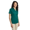 thumbnail image 4 of Port Authority Ladies Silk Touch Performance Polo-L (Teal Green), 4 of 6