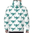 thumbnail image 7 of Lsque Cartoon Shark Pattern Casual Men's Hoodie,Hooded Sweatshirt with Kangaroo Pocket,Pullover Hoodie-Large, 7 of 7