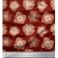 thumbnail image 1 of Soimoi Silk Fabric Artistic Flower Decor Fabric Printed Yard 42 Inch Wide, 1 of 1