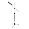 thumbnail image 3 of Support de Pied de Trépied Stable Compact pour Microphone Réglable avec des Clips de Micro Amovibles pour le Podcasting, 3 of 10