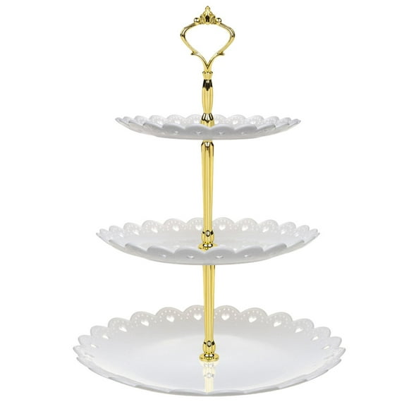 Lolmot Cupcake Stands for Dessert Table 3-Tier Cupcake Stand Cake Dessert Wedding Event Party Display Tower Plate New