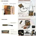 thumbnail image 2 of ZUXONGSY Highland Cow Sunflower Leopard Print Women's PU Leather Crossbody Bag and Wallet Set, Large Satchel Purse with Multi-Pockets & Adjustable Strap, 2 of 5
