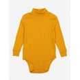 thumbnail image 4 of Leveret Baby Turtleneck Bodysuit Cotton Mustard 24 Month, 4 of 4