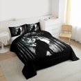 thumbnail image 3 of Feelyou Rustic Wolf Animal Full Size Comforter Sets, Jungle Moon Galaxy Bedding Sets, 3pcs, 3 of 8