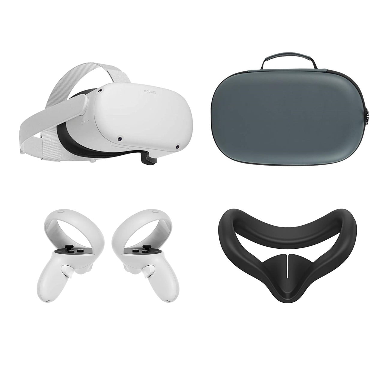 PC/タブレット PC周辺機器 2021 Oculus Quest 2 All-In-One VR Headset 128GB, Touch Controllers,  1832x1920 up to 90 Hz Refresh Rate LCD, Glasses Compatible, 3D Audio,  Mytrix 