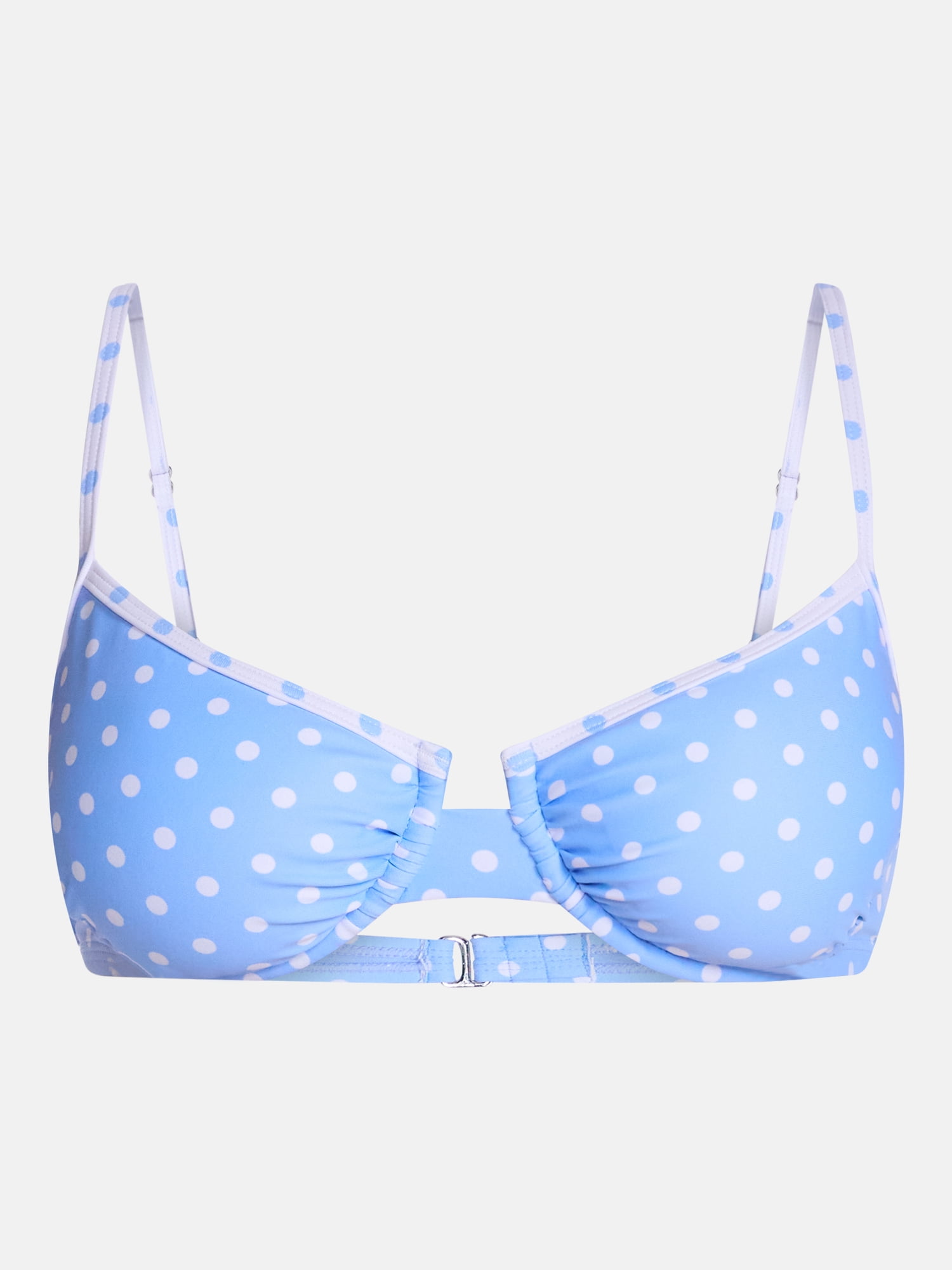 No Boundaries Polka Dot Underwire Bikini Top, Women's XXS-XXL