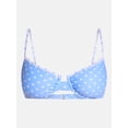 thumbnail image 5 of No Boundaries Polka Dot Underwire Bikini Top, Women's XXS-XXL, 5 of 5