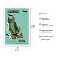 thumbnail image 2 of Pacific Islands - Qantas Airways - Green Sea Turtle - Vintage Airline Travel Poster by Harry Rogers c.1960s - Master Art Print (Unframed) 12in x 18in, 2 of 4