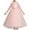 75#Pink, variant on Girls' Summer New Long Sleeve Ruffled Lace Round-Neck Embroidery Mesh Princess Bow Skirt Swim Dress Casual Summer Dresses For Girl 2024