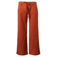 thumbnail image 2 of Ma Croix Womens Linen Pants Casual Lantern Drawstring Palazzo Trousers with Pockets, 2 of 5