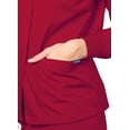 thumbnail image 4 of Adar Universal Scrubs For Women - Round Neck Warm-Up Scrub Jacket - 602 - Red - XL, 4 of 7