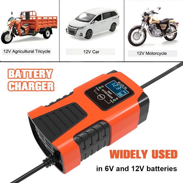 Mantenedor de Baterías Digital Protección Múltiple 6V 12V 2A para Plomo-Ácido GEL AGM