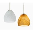 thumbnail image 2 of 1BT-412219-LED-SN-Besa Lighting-Bolla-One Light Cord Pendant with Flat Canopy-5.88 Inches Wide by 5.25 Inches High-Satin Nickel Finish-Carrera Glass, 2 of 2