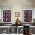 thumbnail image 4 of Halloween Aesthetic Window Treatments 3PC Set - Skull Spider Cobweb Pattern Semi-Sheer Curtains, 4 of 6