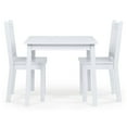 thumbnail image 3 of Humble Crew Cambridge Kids Wood Table and 2 Chairs Set, Square, White, 3 of 7