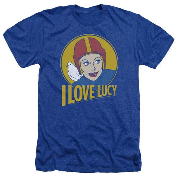 I Love Lucy 1950's Sitcom TV Series Super Lucy Costume Adult Heather T-Shirt Tee