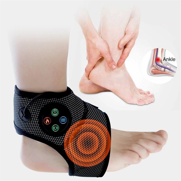Masajeador de Tobillo Inteligente Masajeador de Vibración por Presión de Aire Relajación Temperatura Constante Compresa Caliente Alivio de la Fatiga Muscular del Pie