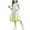 Light Blue, variant on Summer Dress for Girls Ruffles Tiered Dresses Flutter Sleeve Flowy Sundress Casual Gradient Dresses (Yellow,9 Years)