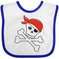 thumbnail image 3 of Inktastic Pirate Skull and Crossbones Boys or Girls Baby Bib, 3 of 4