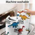 thumbnail image 5 of White Cartoon Fantasy Dinosaurs Pattern Bathroom Rugs Mat,Non Slip Microfiber Bathroom Rug,Rubber Backing,Soft Bathroom Mats for Bathroom Floor,Tub and Shower,47x17in(120x43cm), 5 of 5
