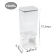 thumbnail image 5 of Wall-Mounted Dry Food Dispenser, Transparent Plastic, Dry Food Dispenser, Dry Food Fruit Storage Box-1500ML, 5 of 5