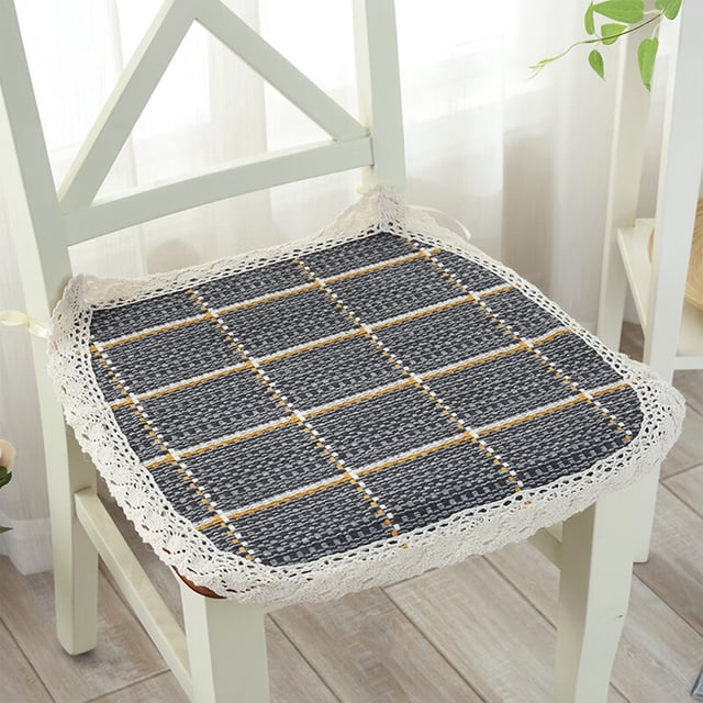 Birdeem Office Chair Cushion, Office Chair Cushion, Cotton Linen Fabric Cushion Summer Cotton Thread Woven Chair Pad Office Computer Seat Dining Chair Cushion, Seat Cushion for Office Chair