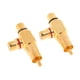 thumbnail image 5 of 4x RCA macho a 2 RCA hembra hembra conector adaptador de ángulo recto, 5 of 9