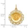 thumbnail image 4 of Auriga 14K Yellow Gold Polished/Satin Spanish 1st Communion Medal Hollow Pendant, 4 of 6
