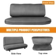 thumbnail image 5 of CozyNestFinds Truck Bench Seat Cover Without Headrest Hole, Compatible with Most Truck and Car Bench Seats, Universal Dutch Velvet Automotive Cover Cushion Accessories (Charcoal), 5 of 16