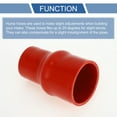thumbnail image 4 of Unique Bargains 1 Set 51mm/2.01"-70mm/2.76" 127mm/5" Length Red Car Silicone Hose with Clamps Hump Hose Coolant Hose Universal, 4 of 7