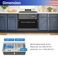 thumbnail image 6 of Rainlex 33"x22"x9", Drop-in Double Bowl Stainless Steel Kitchen Sink， Include 5 Accessories, 6 of 9