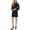 Rich Black, variant on Women's Cold Shoulder Long Sleeve Sequin Dress Rich Black M