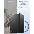 thumbnail image 6 of 3.2 Cu.ft Single Door Mini Fridge for Drinks, Partitioned Storage, 7 Level Temp Control, Black, 6 of 7