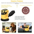 thumbnail image 3 of Orbital Sander,Wood Metal Orbital Wood Tool Polisher Wood 6 Wood Polisher 6 Car Polisher Orbital Wood 125mm Motor Orbital Speed Adjustable Orbital Tool Car Sander Wood 6 125mm Tool, 3 of 6