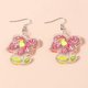 thumbnail image 3 of 2023 Flower Charm Earrings Fashionable Ear Rings Eye Catching Ear Accessories----B--Product code 66539 B, 3 of 4