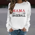 thumbnail image 1 of Uootdi Hauts Boho pour Femmes Col Ras du Cou Maman Imprimé Baseball Sports Rassemblements Tenue Quotidienne Chandails Douillets Chandails Cardigans Cadeau, 1 of 5