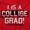 Red, variant on College Grad Class Degree Educated Men's Graphic T Shirt Tees Brisco Brands X