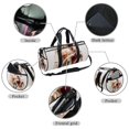 thumbnail image 2 of Fragmented Flowers Large Capacity Sports Bag with Interior Zipper Pocket - Luggage, Basketball, Weekender, and Dance Use, 2 of 6