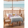 thumbnail image 2 of Outdoor Table Cloth with Umbrella Hole and Zipper, Pink Grey White Waterproof Rectangle Tablecloth 52"x70", Farmhouse Ombre Color Modern Simple Washable Table Cover for Outside Party Patio Picnic, 2 of 8