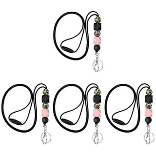 Beaded Fashion Women's Universal Lanyard 34, Strong, Light Weight Silicone  Strap, Can Hold Cell Phones, Water Proof Pouch or Multiple Keys and ID's 