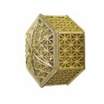 thumbnail image 3 of Gift Box Wedding Plated Plastic Favor Case Candy Snack Storage Box for Ceremony Banquet Party, Gold, Hexagon, 3 of 8