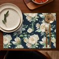 thumbnail image 5 of Pioneer Flower Floral Print Pattern Summer Placemats Table Placemats Set Of 4-Linen Kitchen Washable Placemats Table Mats 12x18 Inch Non-Slip Heat Resistant, 5 of 5