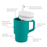 Infantino My 1st Tumbler – Adorable 9 oz. Training Cup with Toddler-Friendly Straw and Handle, Aqua
