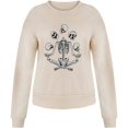 thumbnail image 3 of Chandails en Molleton d'Halloween pour Femmes Imprimé Squelette de Citrouille Surdimensionné Automne Chaud Doux Manches Longues Col Rond Pull Tops, 3 of 7